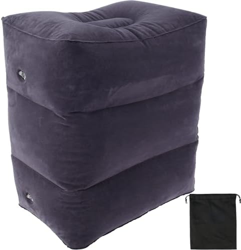 Airplane Footrest, 3 Layer Height Adjustable Infla… Airplane Footrest, 3 Layer Height Adjustable Infla…