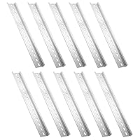 10 Stücke Hutschiene, 30 cm Aluminium DIN Montageschiene Geeignet für Verteilerkästen Schaltschrank Elektroinstallation