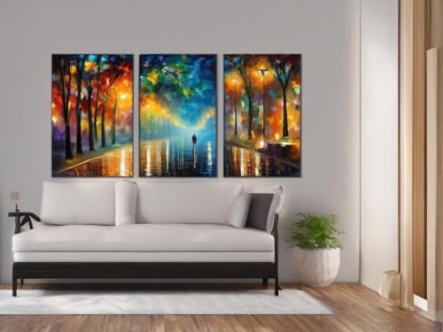 Art abstrait BensArt triptych set de 3 affiches A4 pour une déco de salon cosy