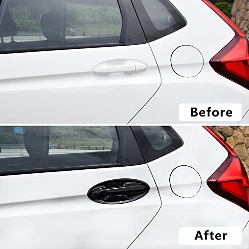 Cubierta de manija de puerta exterior para Nissan Micra K13 2011-2019 negra brillante de 1 botón 5