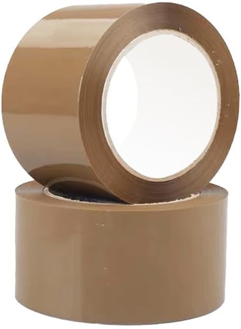 HEAVIX Premium BOPP Brown Packaging & Crafting Tape Pack of 2 – Heavy-Duty, Strong Grip for Office, Industry, DIY, Home Use – 48mm, 50meter, Durable, Reliable Adhesive for Secure Packing & Decoration