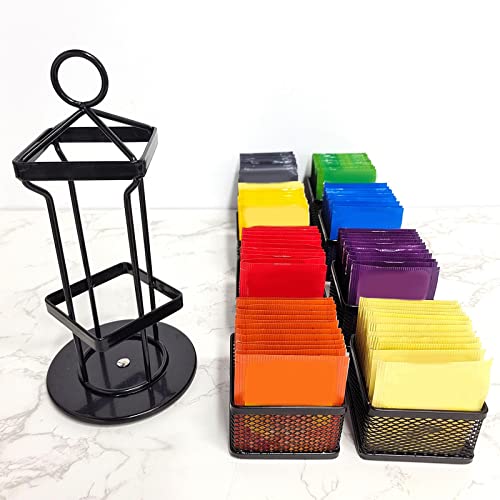 Présentoir à thé à 9 compartiments, boîte de rangement pour sachet de tisane et café - 7