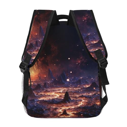 Casual Backpack for Women Men Planets and stars Lightweight Daypack Large Capacity Nurse Bag4