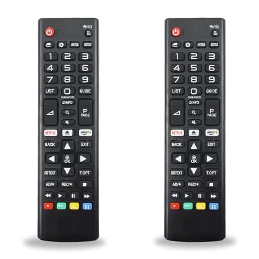 Kit 02 Controle Remoto Compatível com LG Smart Tv LCD LED 3D Plasma Universal teclas Netflix Prime