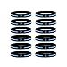 Inkstone (12-pack) Teal Awareness Ribbon Silicone Bracelets - Wholesale Pack of 1 Dozen Unisex Wristbands for Men Women