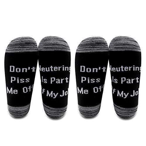 Chaussettes vétérinaires confortables avec message humoristique