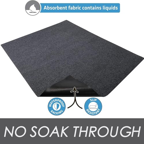 Estera de camada lavable para gatos con base impermeable para salones 7