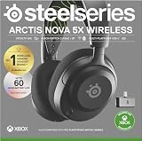 SteelSeries Arctis Nova 5X Wireless - Xbox Gaming Headset - 100+ Audio Presets via App - Neodymium Magnetic Drivers - 60H Battery - 2.4GHz/BT - ClearCast Gen2.X Mic - Supports PC, PS, Mobile - 15