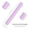 3-Piece Carbon Fiber Salon Hairdressing Comb Set for Men and Women - Fine Cutting Comb (Pink, Blue, Purple)