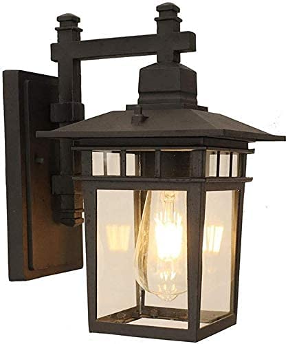Lampe de bureau applique murale noire en aluminium et verre vintage TYKHGFS