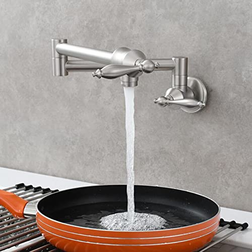 Robinet d'évier de cuisine en laiton brossé durable et compact - 2