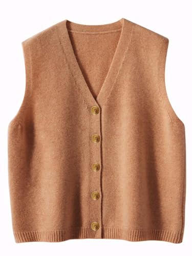 Image of Wowcarbazole Womens Sweater Vest Sleeveless Knit V Neck Summer Tops Trendy Casual Button Down Slim Fitted Ribbed Vest