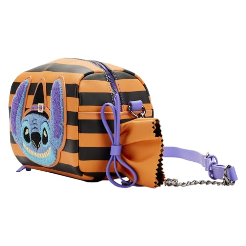 Loungefly Disney LILO and Stitch Striped Halloween Candy Wrapper Cross Body Bag2