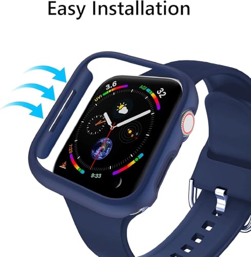 Coque Apple Watch 42mm évite les rayures coque bleue