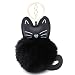 Produktbild Probeninmappx Kittyt Katze Schlüsselanhänger Schlüsselanhänger Kunstpelz Pompon Flauschige Schmuckstücke Auto Handtasche Anhänger Schlüsselanhänger Ring Halter Frauen Tasche Tag Anhänger Charme