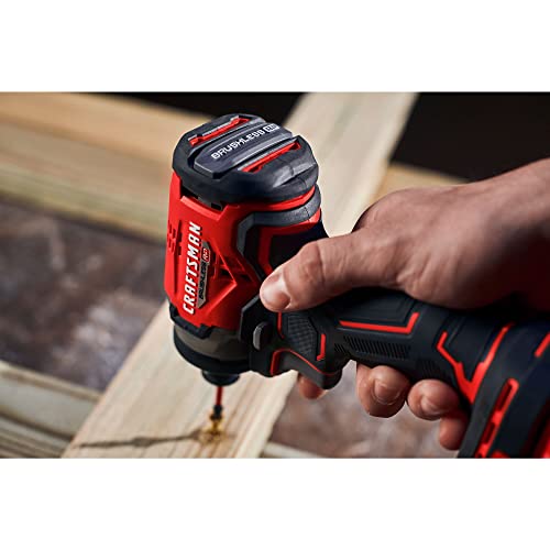 CRAFTSMAN V20 Cordless Impact Driver, 1/4 inch, Bare Tool Only (CMCF813B) - image 8