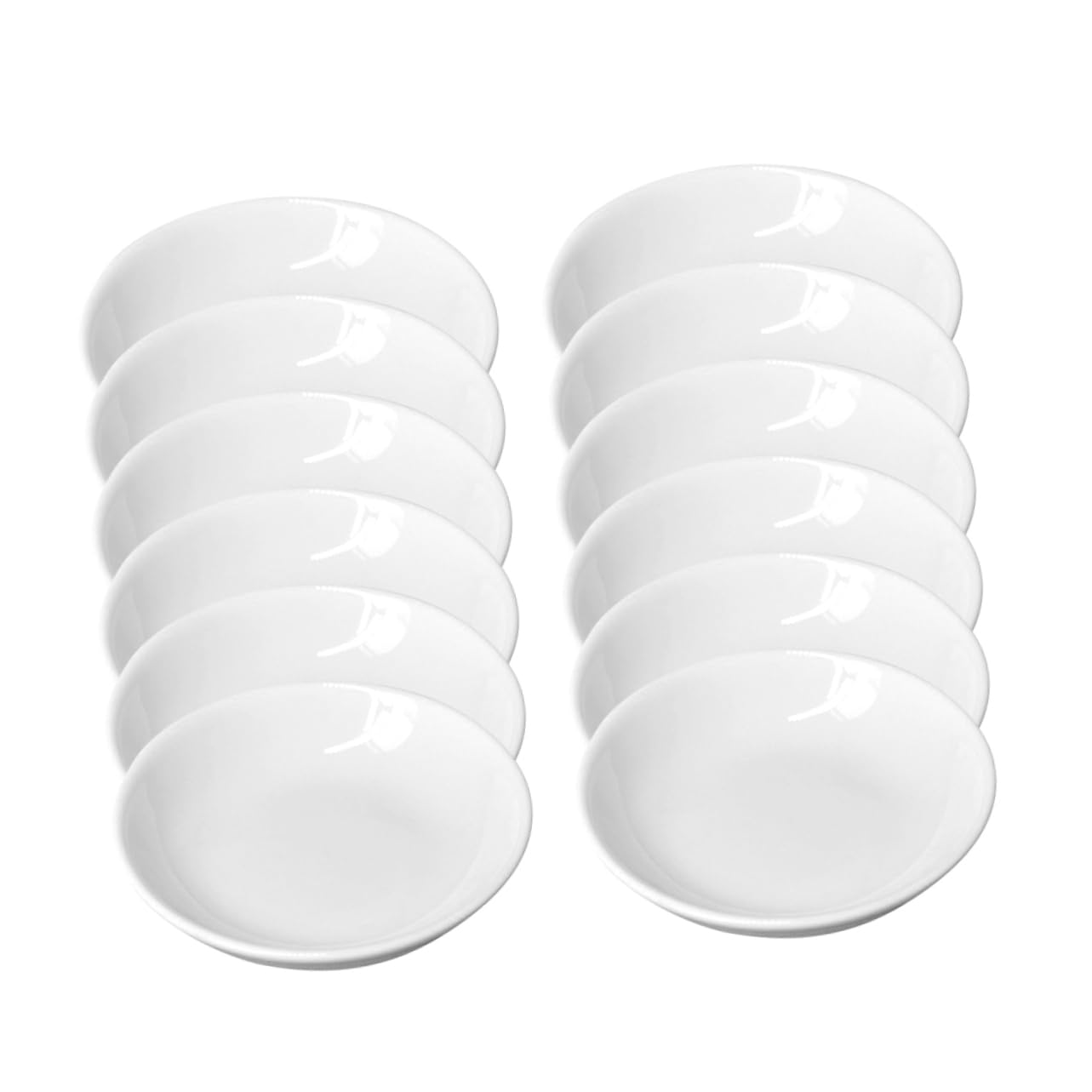 ARTIBETTER 12pcs Ceramic Ink Disc Paint Trays Paint Pallets Dish Stoneware Porcelain Paint Calligraphy Paint Brush Plate Watercolor Paint Tray Ink Tray Painting Paint Palette White Ceramics