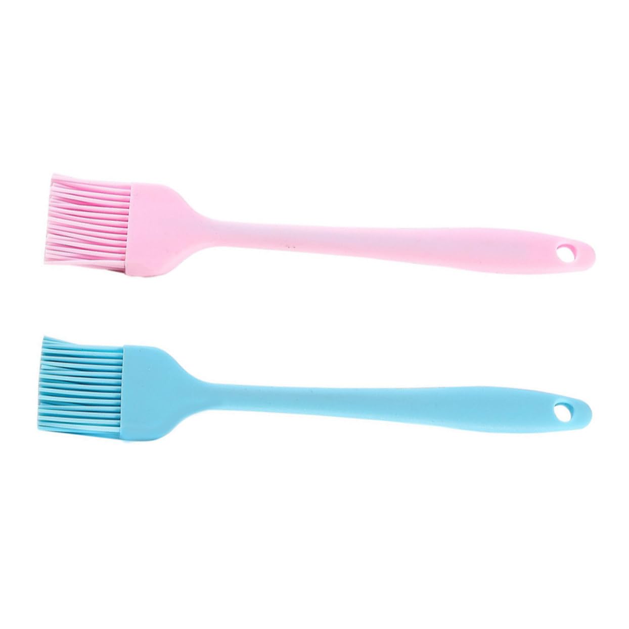 ifundom 2Pcs Silicone Bbq Oil Brush Durable Kitchenware Pink and Blue for Safe Cooking and Baking Use