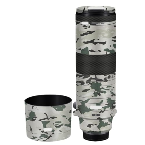 Funda protectora adhesiva para lente Canon RF200-800mm F6.3-9, estilo camuflaje jungla, vinilo texturizado 3D, fácil instalación, sin residuos miniatura 1