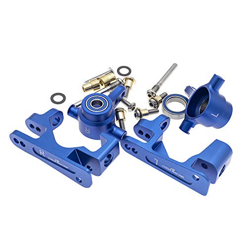 RC Alloy Caster Block&Steering Blocks for Traxxas 1/10 4X4 Slash, Stampede, Rustler 4WD -Replaces Part 6837 6832