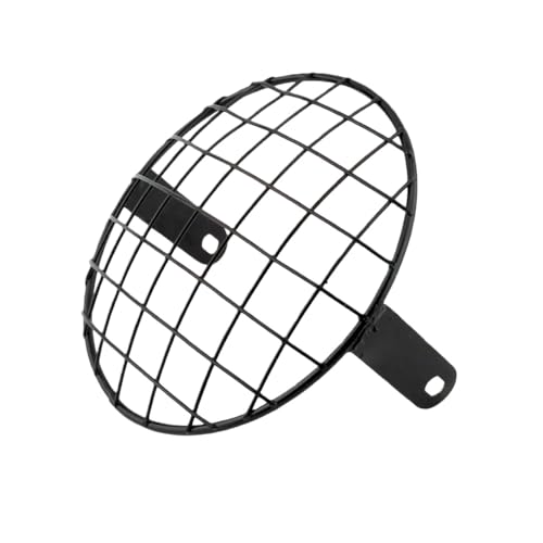 Grille phare moto 7 pouces universelle en treillis maille pour custom bobber cafe racer