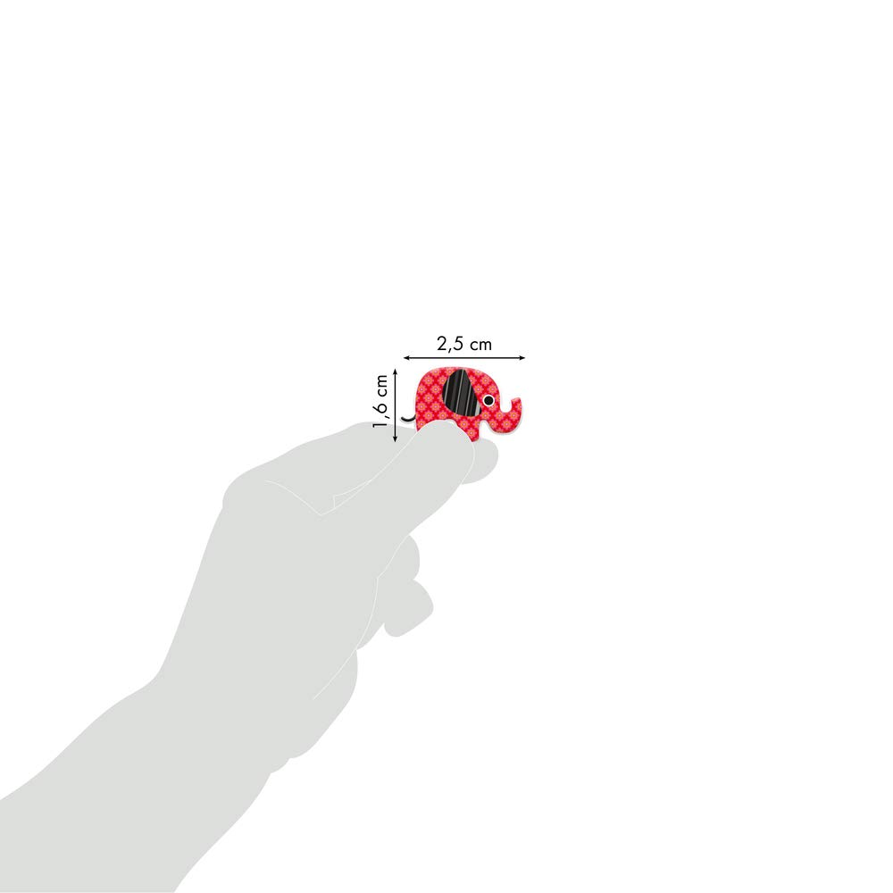 Maildor 3D Sticker Elefanten - Bogen Mit Cooky Stickern 7,5x12 Cm