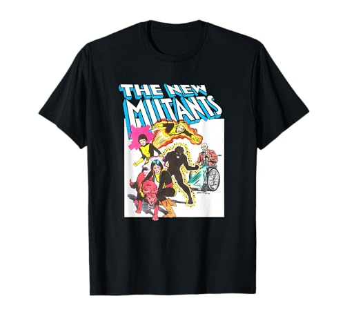 Marvel X-Men The New Mutants Vintage Comic Book Cover T-Shirt
