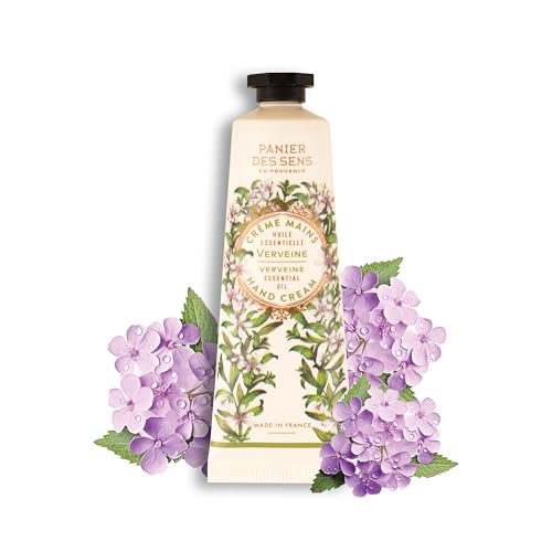 Panier des Sens Crema mani secche e screpolate con burro di karitè Verbena - Crema mani idratante - Prodotto in Francia 97% naturale - 30 ml