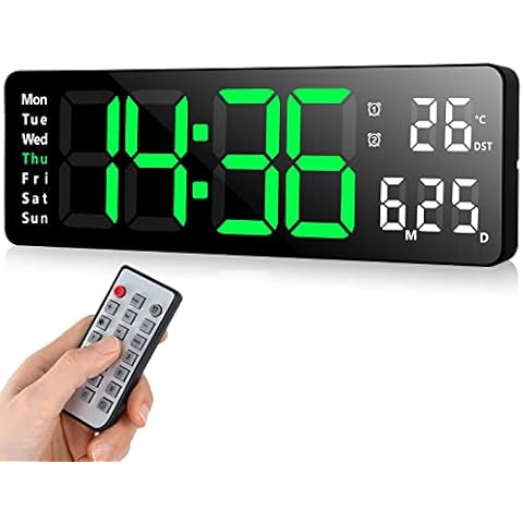 Fuloon Horloge Murale LED 13 Pouces Cover
