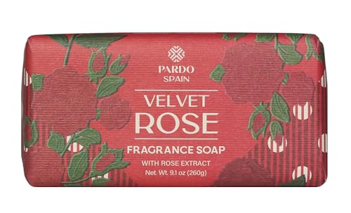 PARDO SPAIN - VELVET ROSE 260g. jabon de manos en formato solido, desprende un delicado aroma floral
