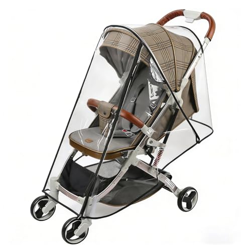 Homshsjhkis Habillage Pluie Universelle pour Poussette, Housse Pluie Universelle Protection Pluie Poussette et Imperméable Respirante, Protection Contre les...