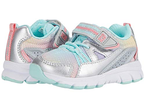 Stride Rite Girls Made2Play Journey Adaptable Athletic Sneaker, Silver/Multi