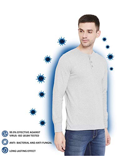 Image of GRITSTONES Men's Regular Fit Cotton Anti Viral T-Shirt GSFSANTIRND