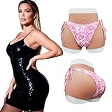 xlesumask Silicone Gaff Panties for Transgender, Crossdresser Realistic Vagina Panties Hiding Gaff Boxer Briefs Butt Lifter Enhancer (US, Alpha, Medium, Regular, Regular, Nude, High-waisted briefs)