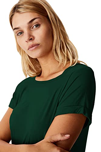 Image of Fabricorn Stylish Plain Up and Down Cotton Tshirt for Women
