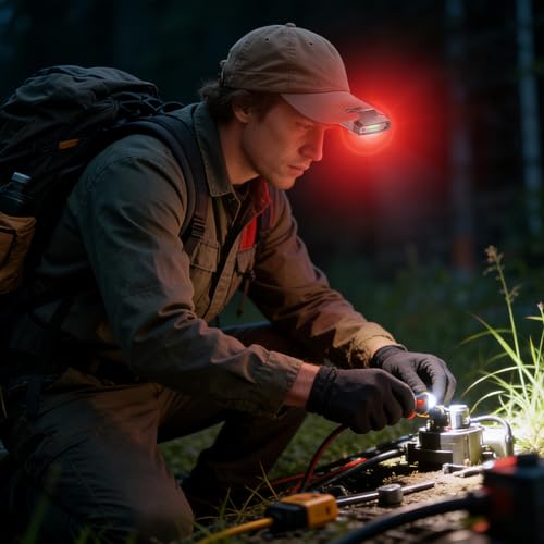 Luces LED frontales y linterna portátil recargable para la escalada 2