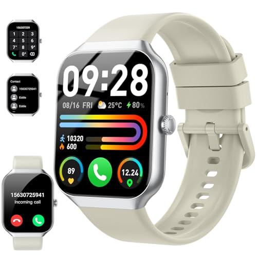 Smartwatch Uomo Donna, 1.96" Orologio Smartwatch con Effettua/Risposta Chiamate, 112+