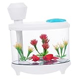 Cabilock Humidificador de Aire USB con Creativa Forma de Acuario Mini Difusor Ultrasónico Silencioso para Hogar Oficina y Dormitorio Ambiente Relajante y Colorido Color