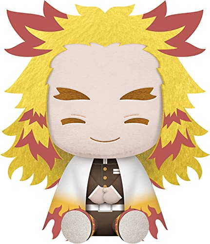 Banpresto Demon Slayer: Kimetsu no Yaiba Big Plush~KYOJURO RENGOKU - INOSUKE HASHIBIRA(Real FACE)~(A:KYOJURO RENGOKU), Multiple Colors (BP16712)