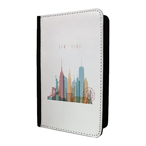 Preisvergleich Produktbild Accessories4Life-Reisepasshülle, Motiv: New-York-Skyline S310