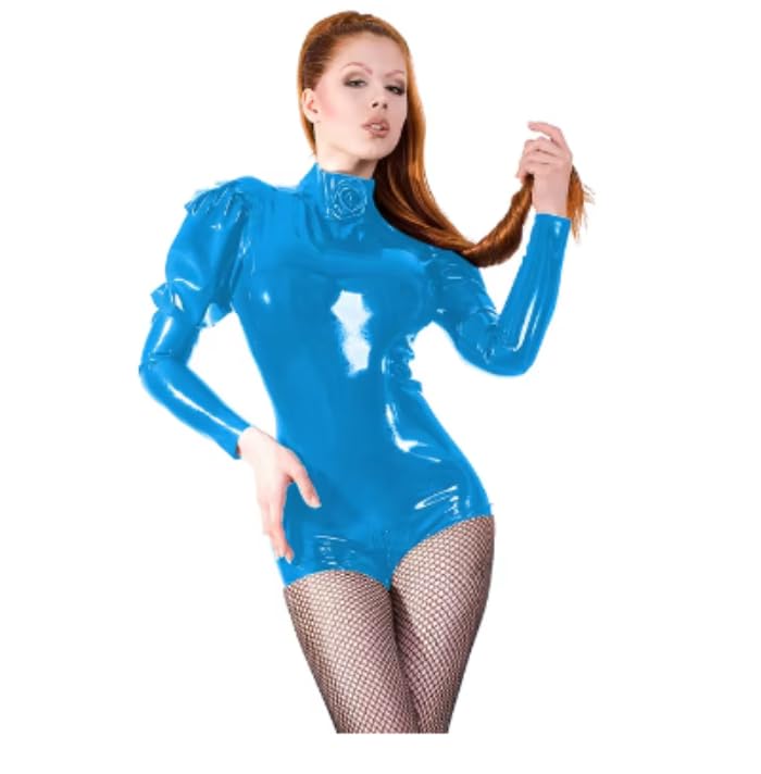 Bodys manches bouffantes Combishort à manches longues Bodysuits Cluwear Vêtements grande taille pour femmes Body S-7XL