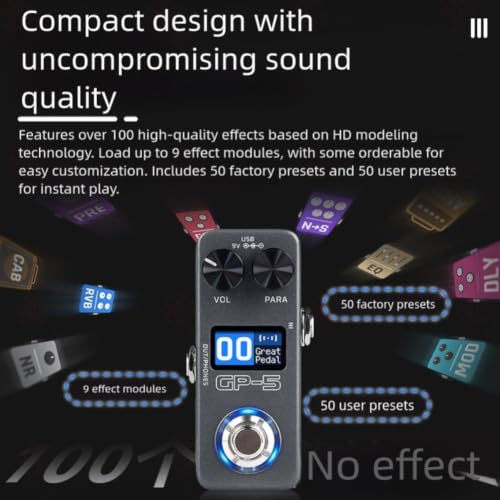 Processeur d'effets guitare compact avec carte son pour home studio - 4
