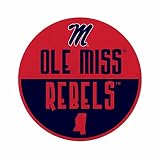 Rico Industries NCAA Mississippi Rebels Classic Shape Cut Pennant - Home and Living Room Décor - Soft Felt EZ to Hang 20.5 x 18