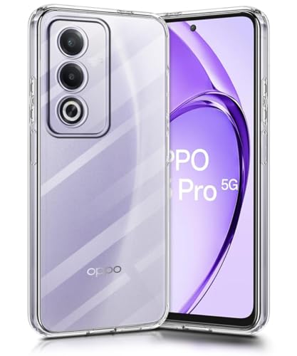 Image of WOW IMAGINE Crystal Clear Transparent Back Case Cover for Oppo A3 Pro 5G | Oppo K12x 5G | Full Device & Camera Protection Shockproof TPU | Flexible Silicone Back Cover Case - Transparent