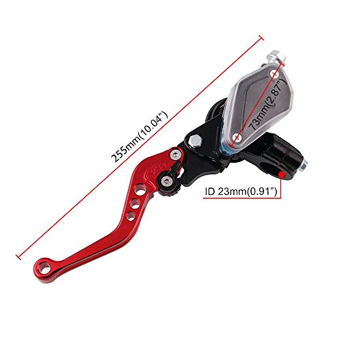 Alavanca hidráulica universal de 22 mm de freio de motocicleta cilindro mestre embreagem reservatóri