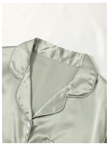 Image of Verdusa Pajamas For Women Set 2 Piece Summer Pajama Sets Cute Pjs Lounge Matching Button Shirt with Shorts