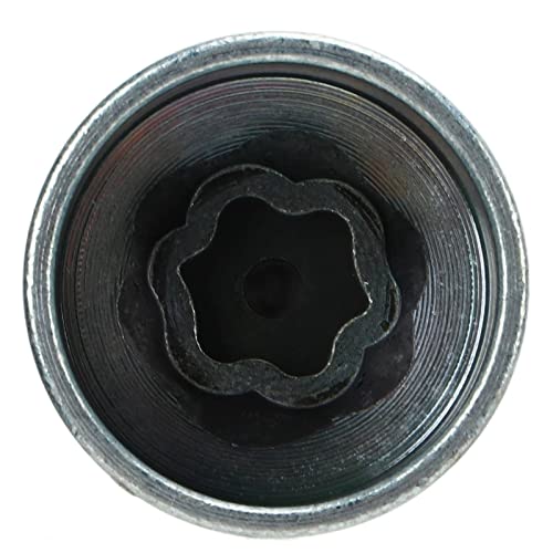 Image of Wheel Lock Key Anti Theft Lug Nut Socket Replacement for 1 3 5 6 7 Series X1 X2 X3 X4 X5 X6 Z4 Single Spline Design Rust Metal