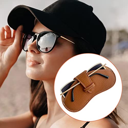 Milageto Estojo macio para óculos, bolsa para óculos de sol, leve e elegante, capa protetora de arma