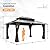 HAPPATIO 12'x16' Outdoor Gazebo with Hardtop Roof, Double Galvanized Steel Roof Canopy with Aluminum Frame, Curtains and Netting for Patio, Backyard, Deck, Lawn, Grey, Easy Assembly (Brown)