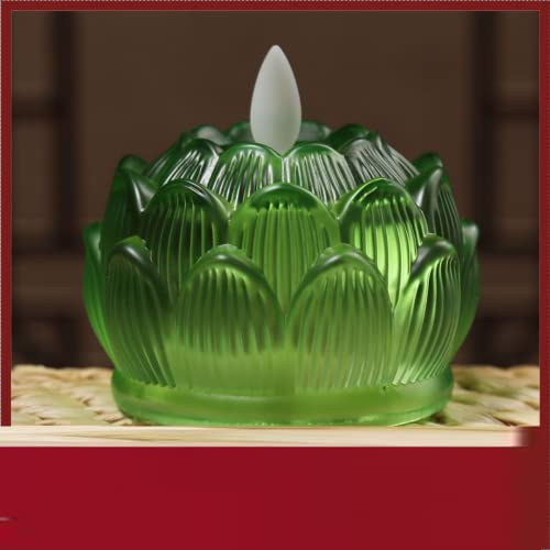 XIALON 1 Pair 7.5cm LED Supply for Buddha Lamp Electronic Candle Lamp Permanent Light Lotus Lamp Buddha